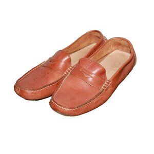 COLE HAAN Women's Penny Loafer Driving Moccassin Leather Shoes Brown Size 6.5